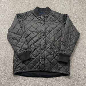 Madewell Jacket XS Extra Small Black‎ Quilted Sessions Bomber Zip Button Ladies